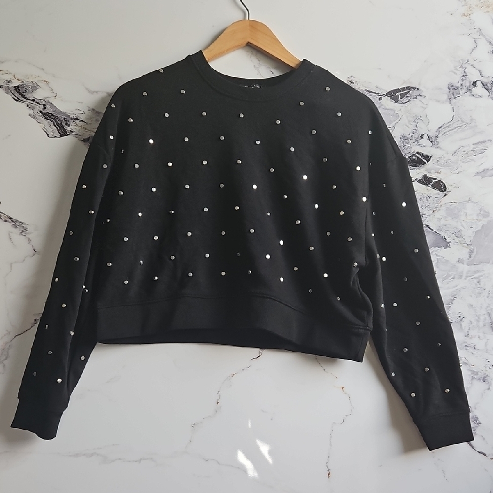 Black Studded Sweatshirt